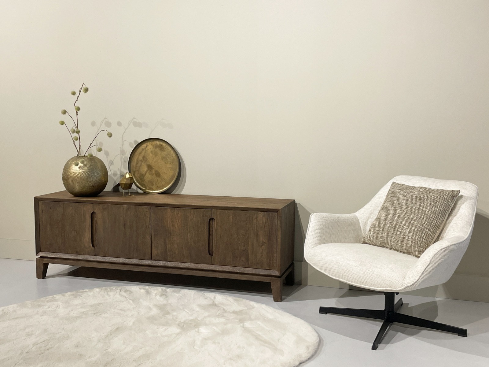 Livingfurn TV-meubel 'Cortez' Mangohout, 170cm