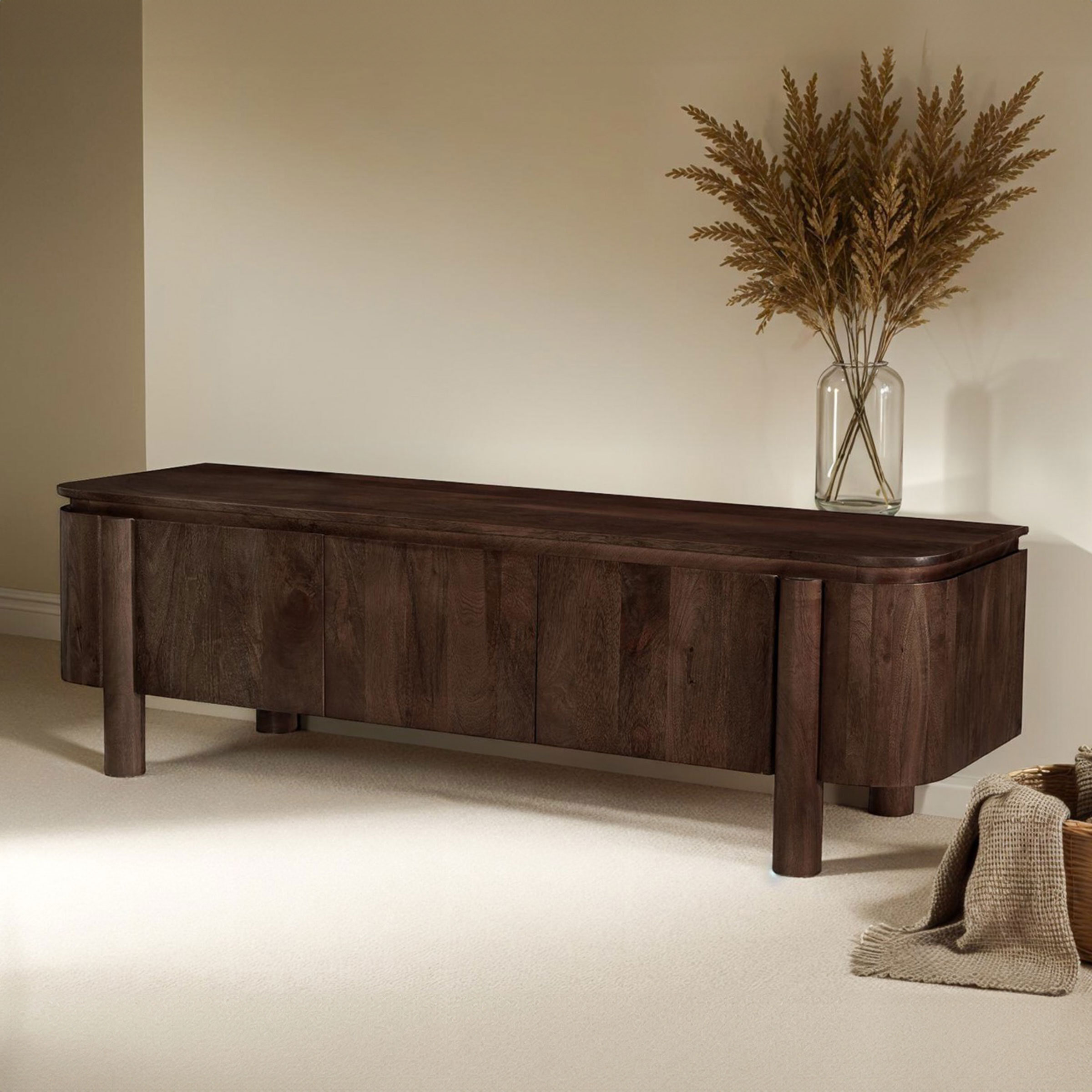 Livingfurn TV-meubel 'Salano' Mangohout, kleur Bruin