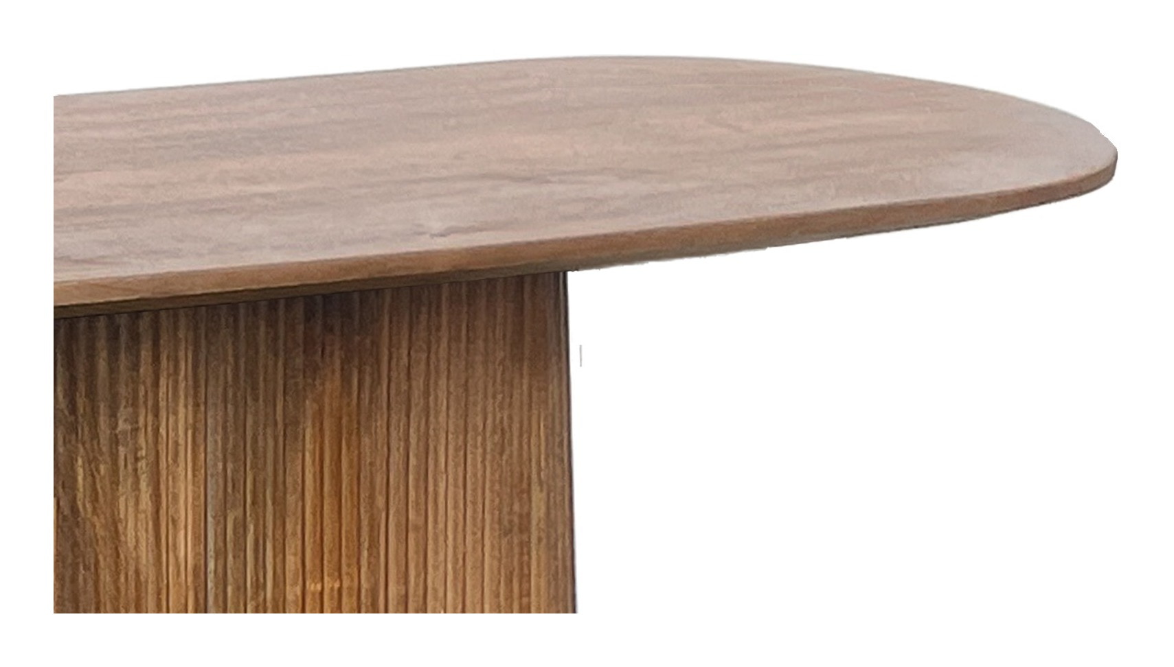 Livingfurn Ovale Sidetable 'Salvator' Mangohout, 140cm, kleur Bruin