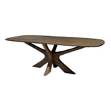 Sohome Deens Ovale Eettafel 'Mabel' Mangohout, 250 x 105cm, kleur Bruin