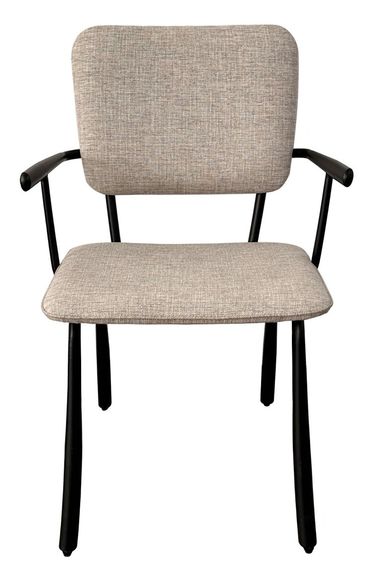Brix Eetkamerstoel 'Finn' kleur Beige/Zwart