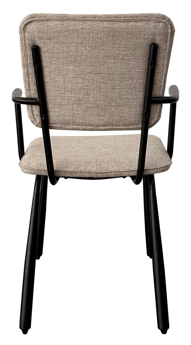 Brix Eetkamerstoel 'Finn' kleur Beige/Zwart