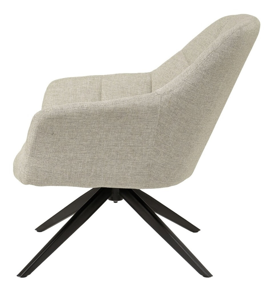Livingfurn Draaifauteuil 'Tom' kleur Zand