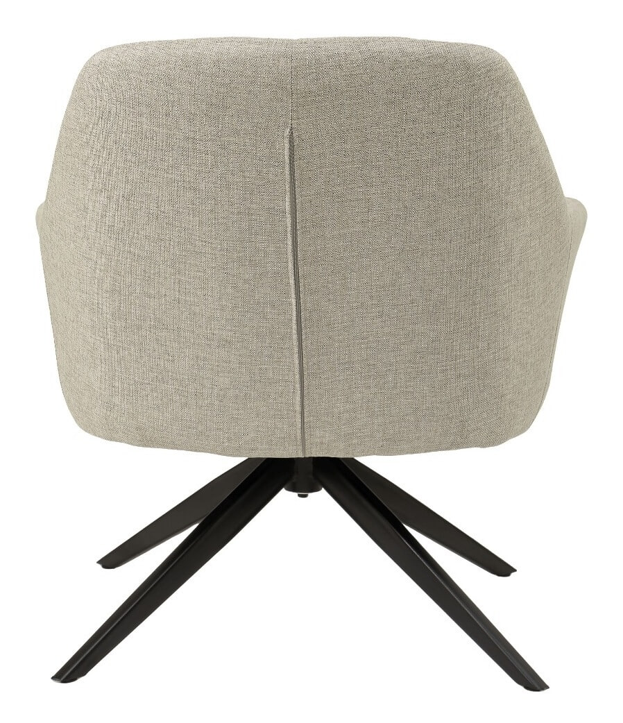 Livingfurn Draaifauteuil 'Tom' kleur Zand