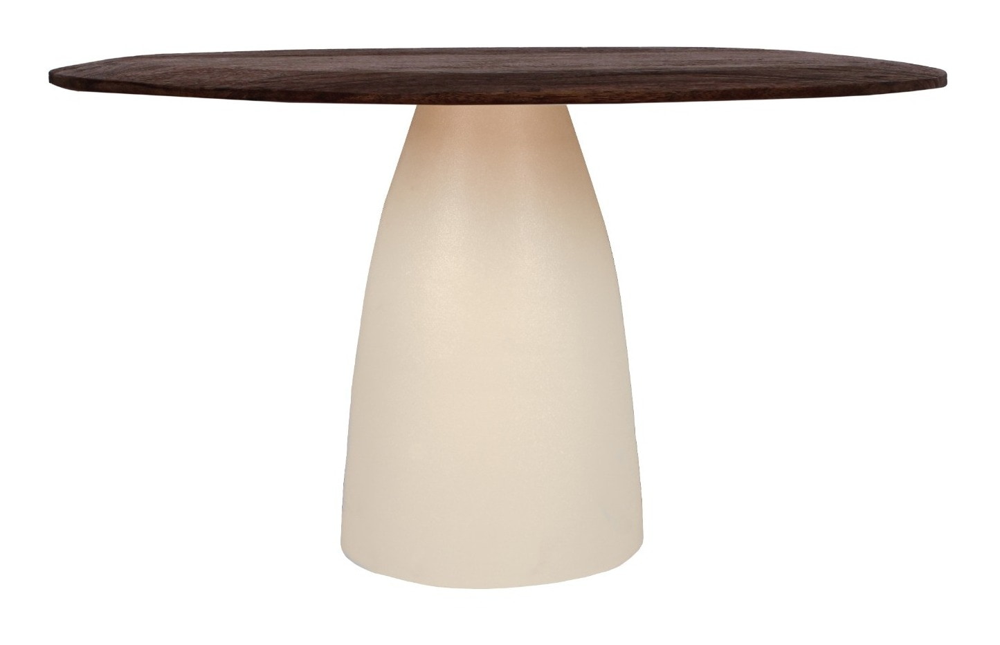 Sohome Organische Eettafel 'Madin' Mangohout, 140 cm, kleur Ivoor