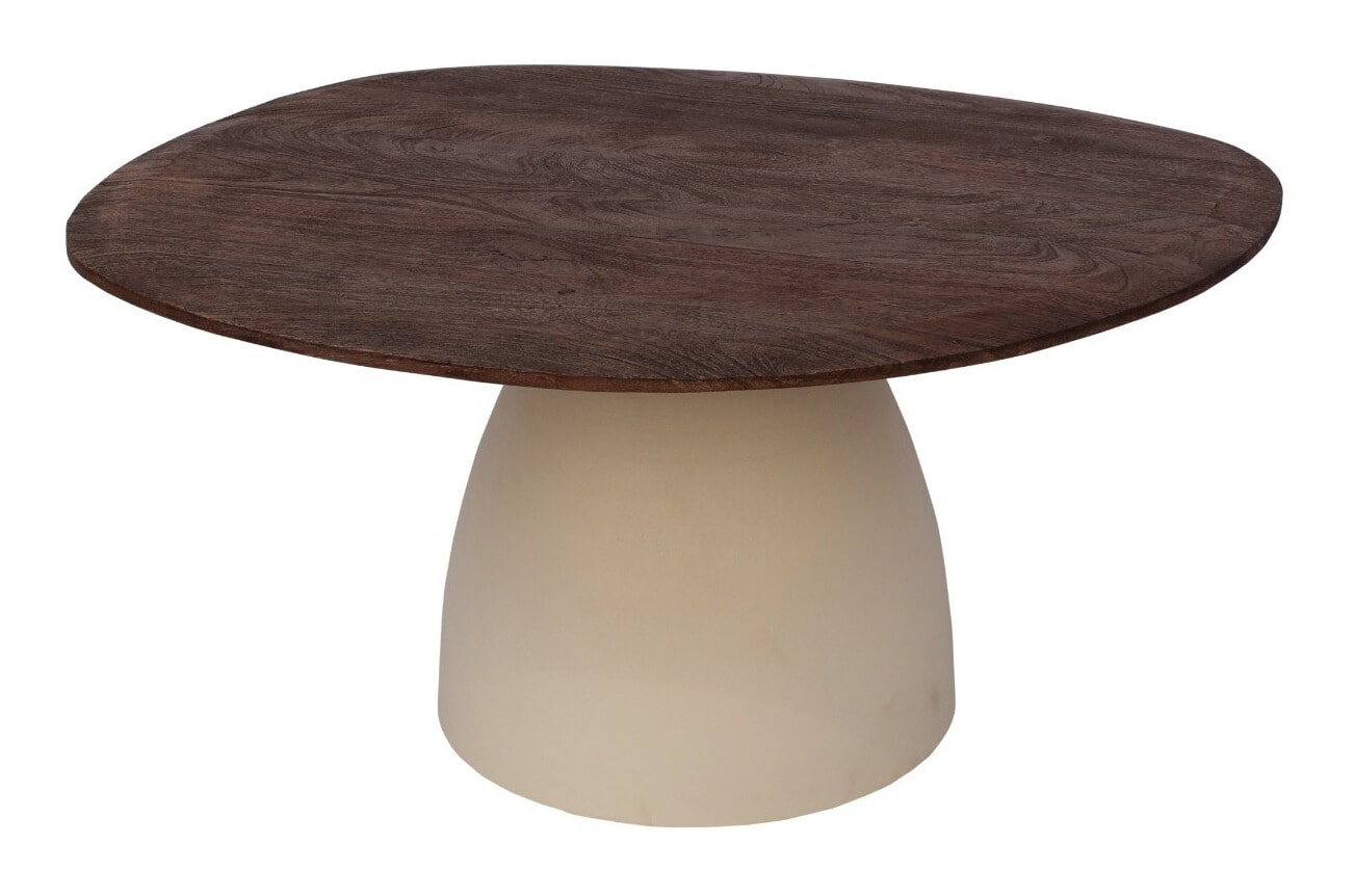 Sohome Organische Salontafel 'Madin' Mangohout, Set van 2 stuks