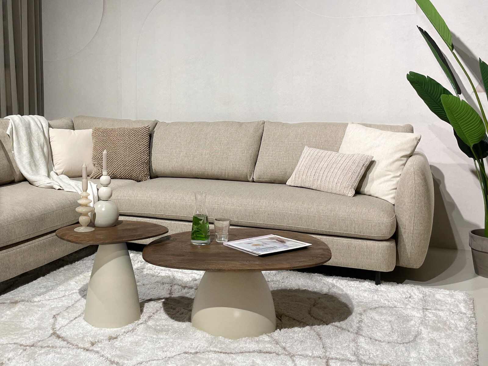 Sohome Organische Bijzettafel 'Madin' Mangohout, 50cm