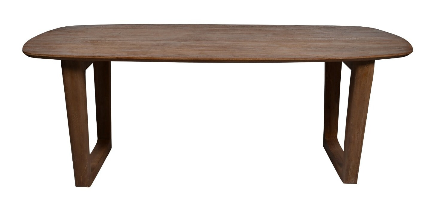 Livingfurn Deens Ovale Eettafel 'Cortez' Mangohout, 200 x 100cm