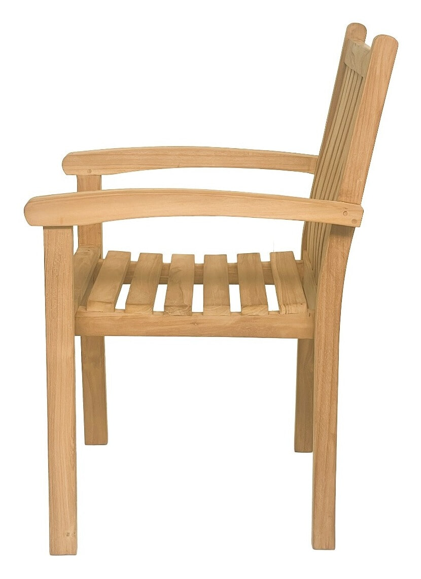 Livingfurn Tuinstoel 'Marco' Teakhout