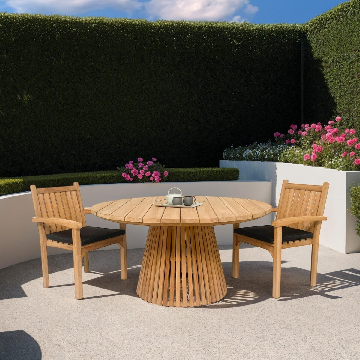 Livingfurn Tuinstoel 'Marco' Teakhout