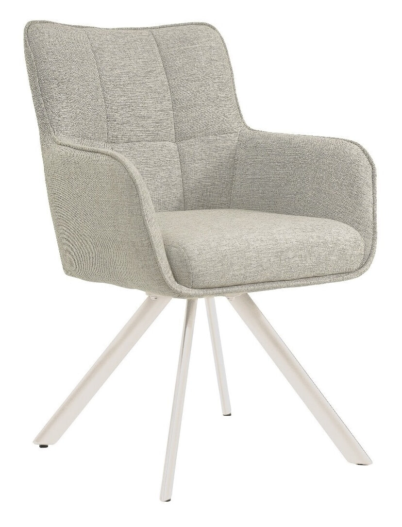 Livingfurn Draaibare Eetkamerstoel 'Tori' kleur Naturel