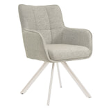 Livingfurn Draaibare Eetkamerstoel 'Tori' kleur Naturel