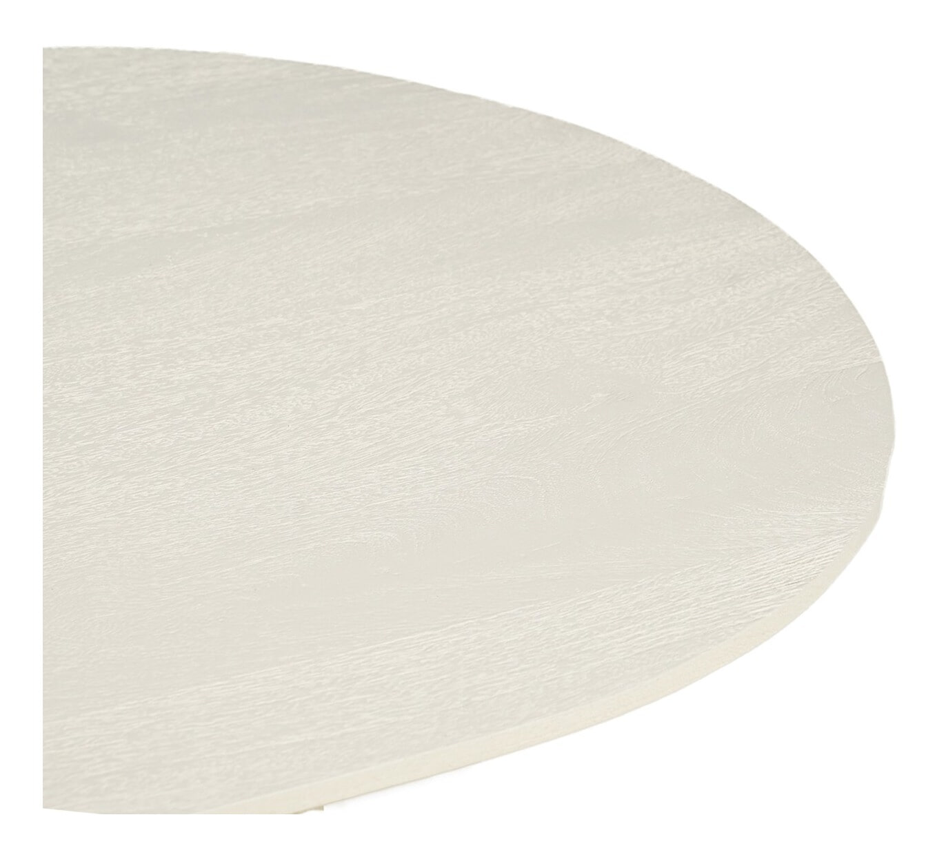 Sohome Ronde Salontafel 'Puck' Mangohout, 80cm, kleur Ivoor