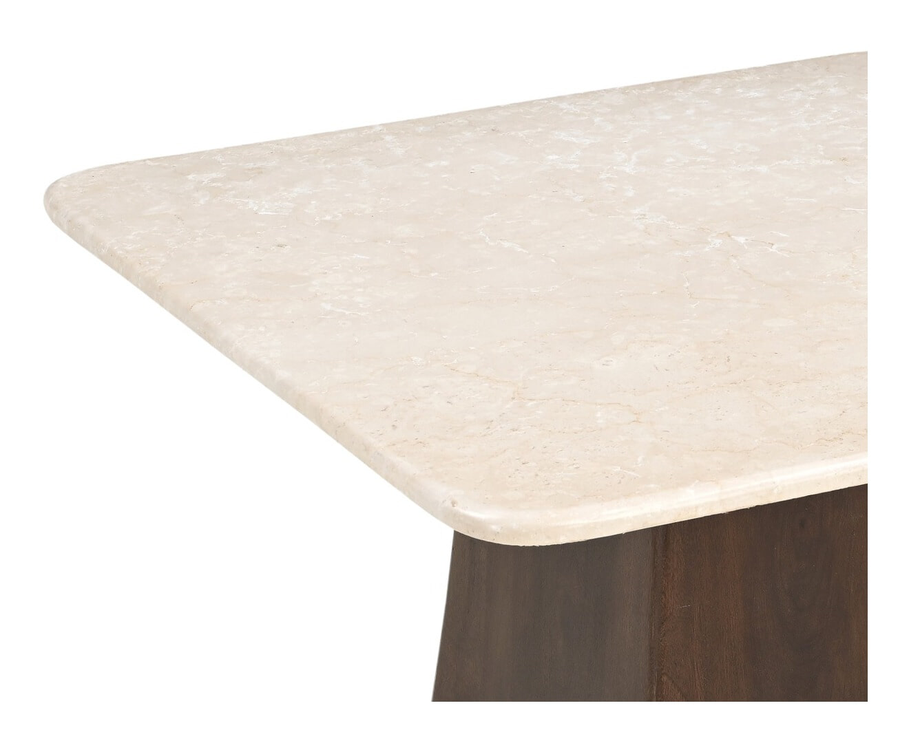 Sohome Vierkante Salontafel 'Margred' Marmer en mangohout, 75 x 75cm
