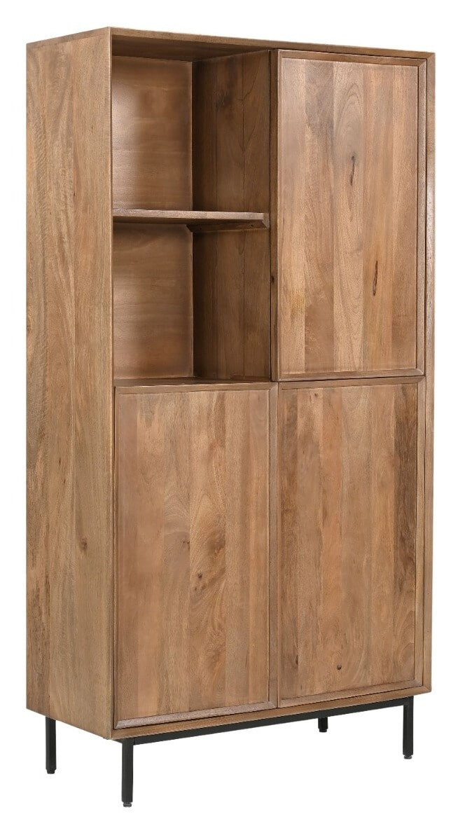 Livingfurn Opbergkast Ravenstein Mangohout, 170 x 90cm - Naturel