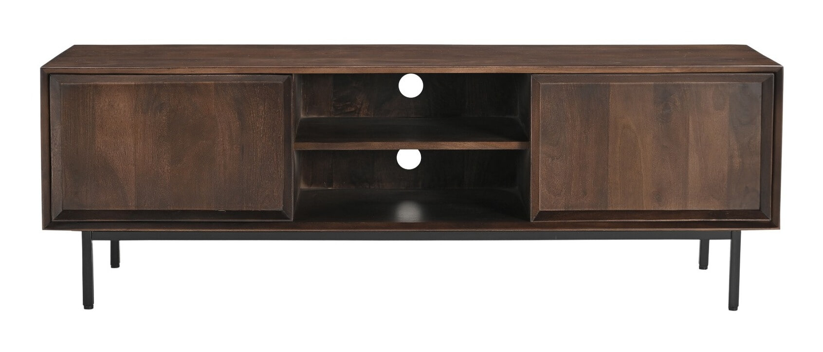 Livingfurn TV-meubel 'Ravenstein' Mangohout, 150cm, kleur Bruin