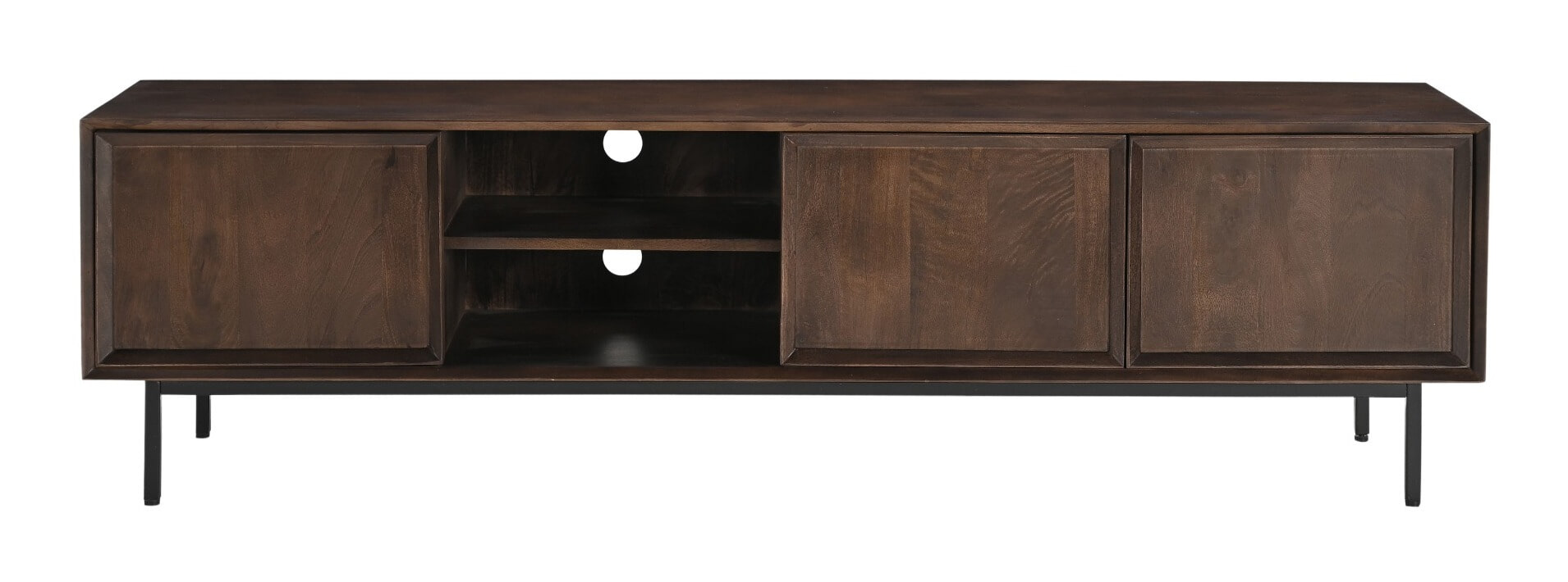 Livingfurn TV-meubel 'Ravenstein' Mangohout, 180cm, kleur Bruin