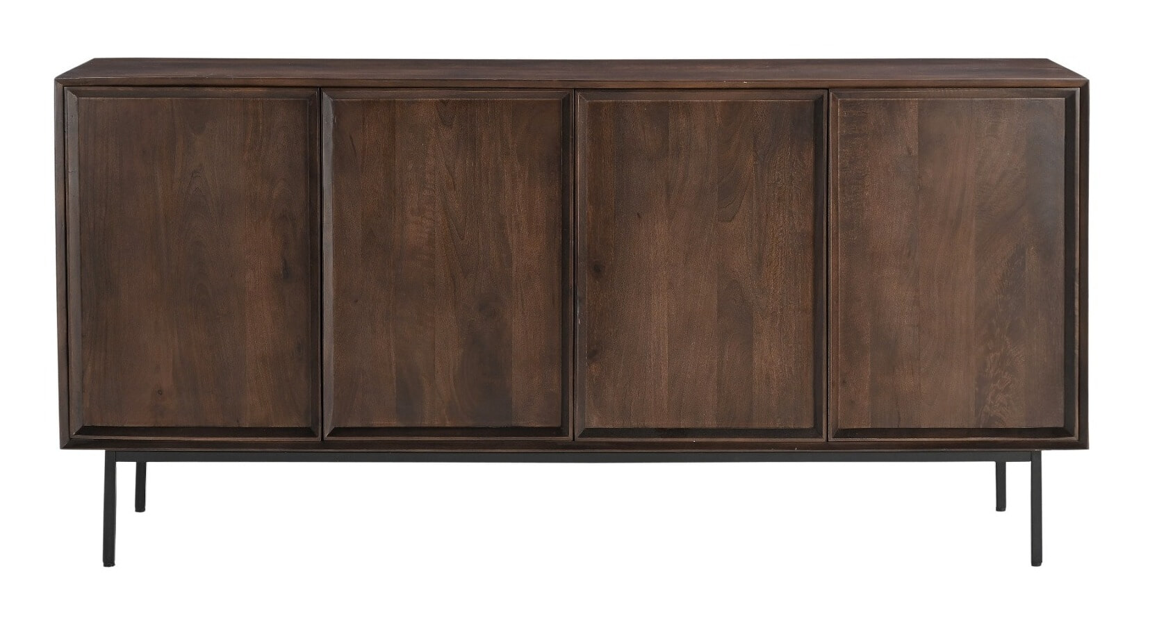 Livingfurn Dressoir 'Ravenstein' Mangohout, 180cm, kleur Bruin
