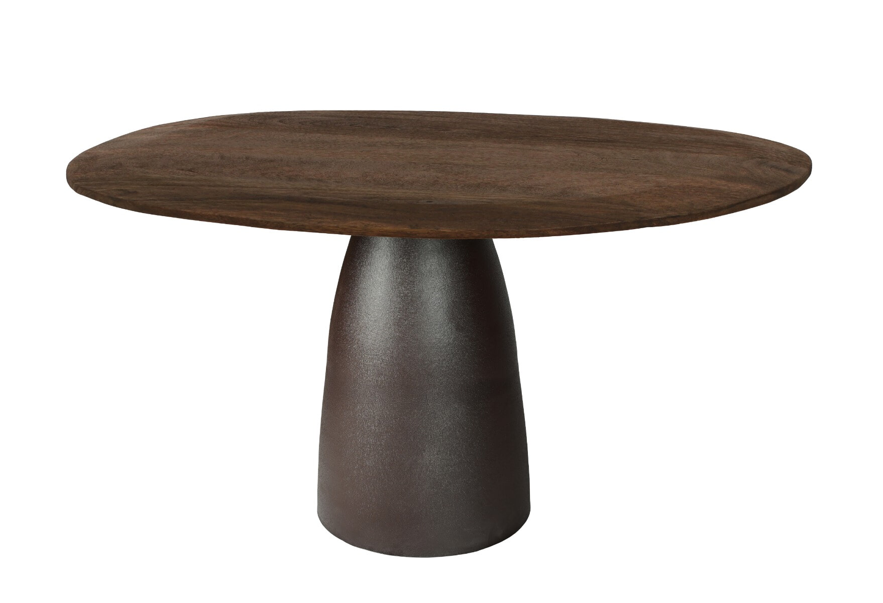 Sohome Organische Eettafel 'Madin' Mangohout, 140cm, kleur Espresso