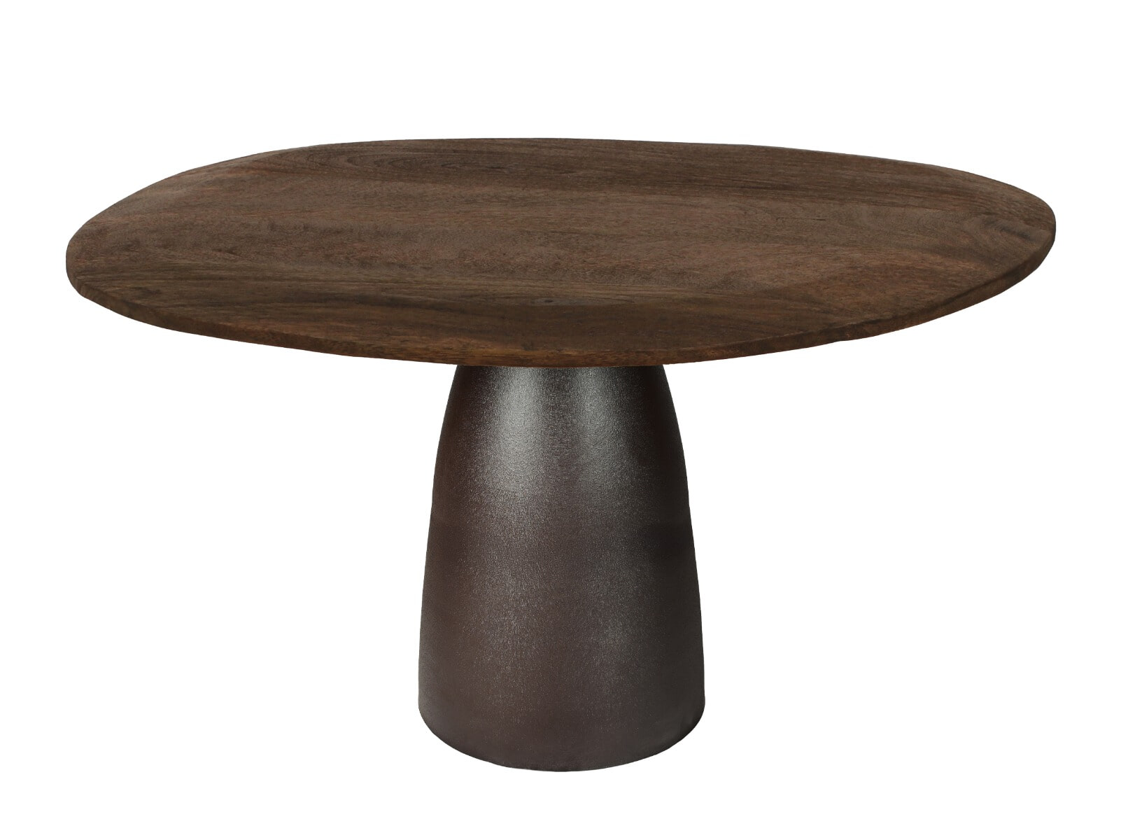 Sohome Organische Eettafel 'Madin' Mangohout, 140cm, kleur Espresso