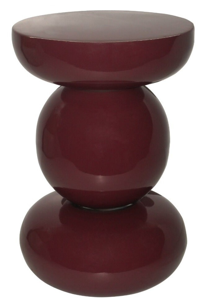 Brix Ronde Bijzettafel Dex 33cm - Maroon