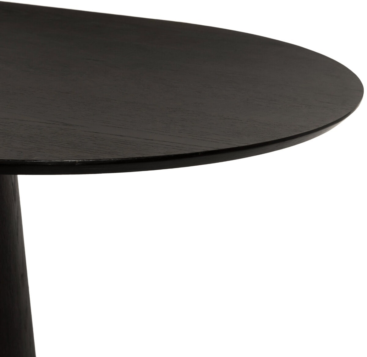 Livingfurn Ovale Eettafel 'Novero' Eiken, 230 x 110cm, kleur Espresso