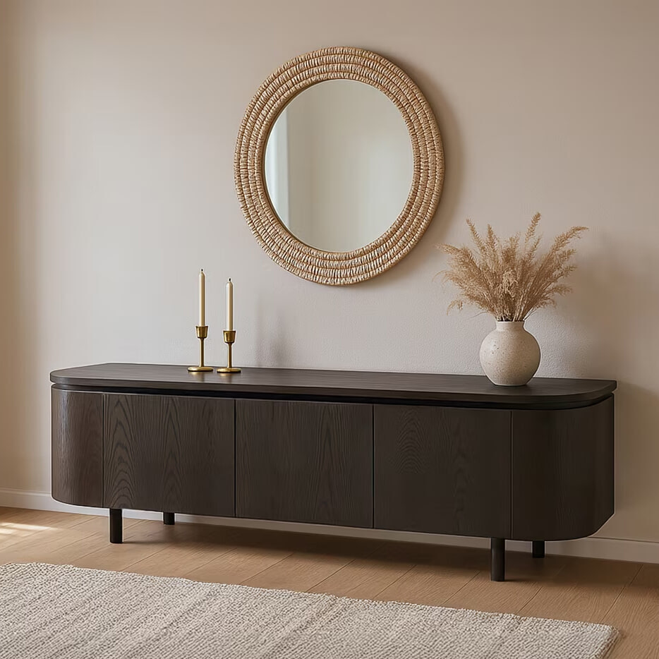 Livingfurn TV-meubel 'Tobago' Eiken, kleur Espresso