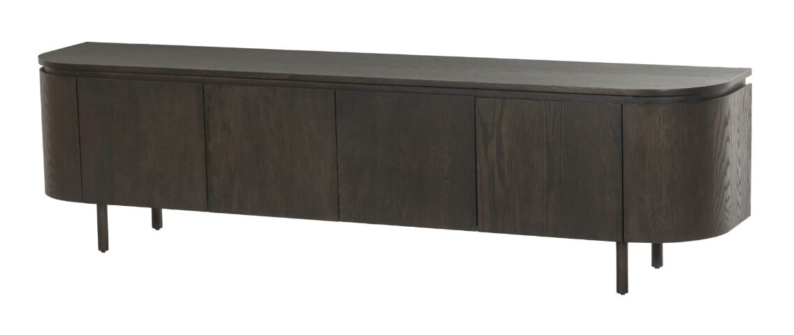 Livingfurn TV-meubel 'Tobago' Eiken, 210cm, kleur Espresso