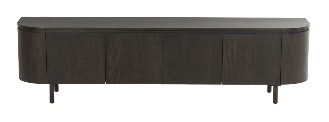 Livingfurn TV-meubel 'Tobago' Eiken, 210cm, kleur Espresso