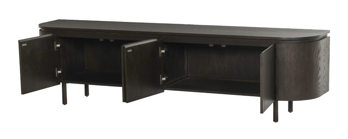 Livingfurn TV-meubel 'Tobago' Eiken, 210cm, kleur Espresso