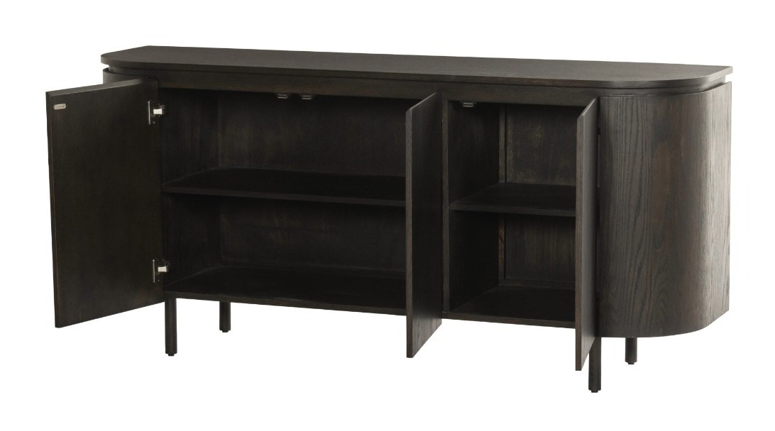 Livingfurn Dressoir 'Tobago' Eiken, 170cm, kleur Espresso