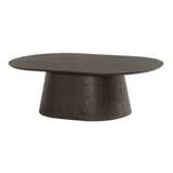 Livingfurn Ovale Salontafel 'Novero' Eiken, 120 x 70cm, kleur Espresso