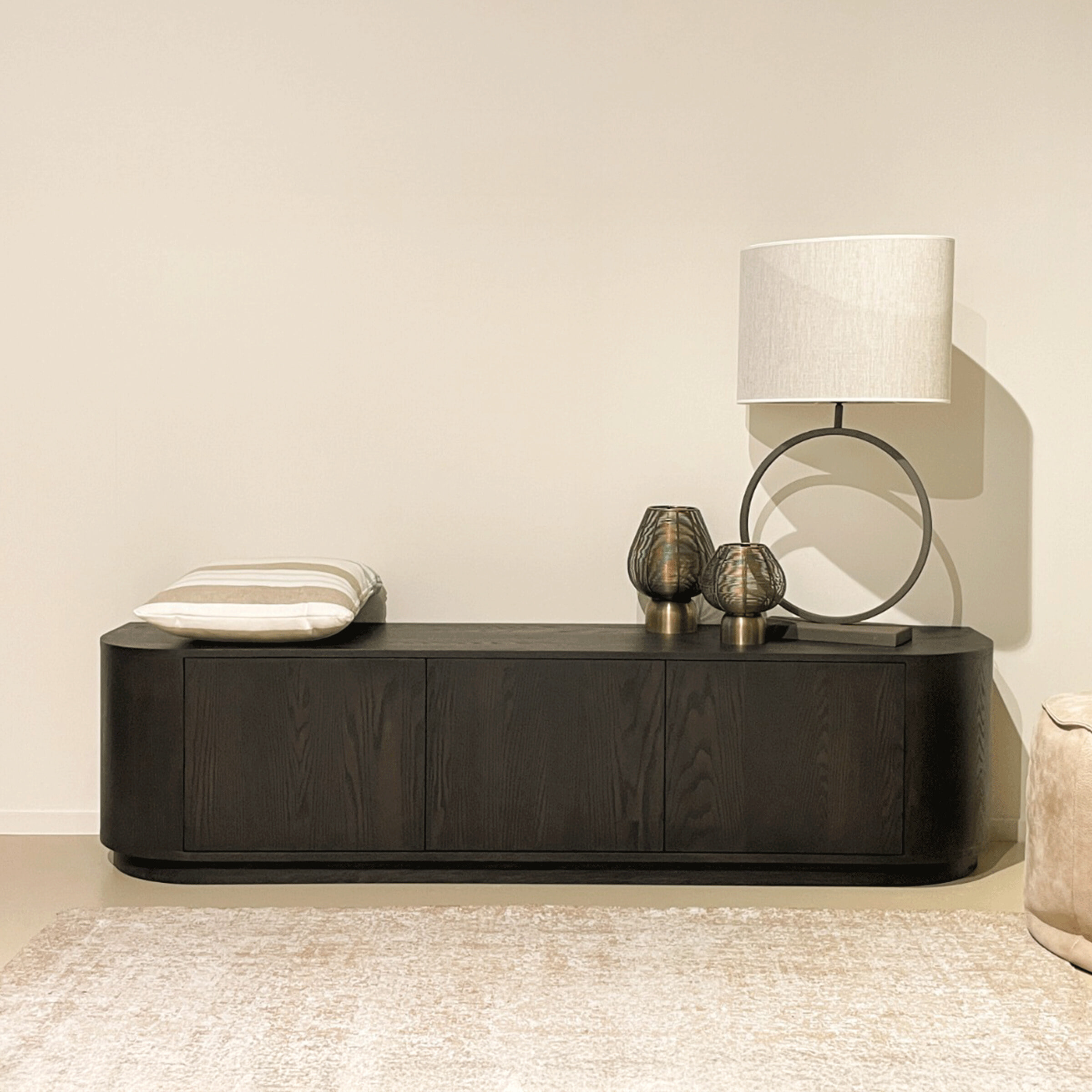 Livingfurn TV-meubel 'Novero' Eiken, kleur Espresso