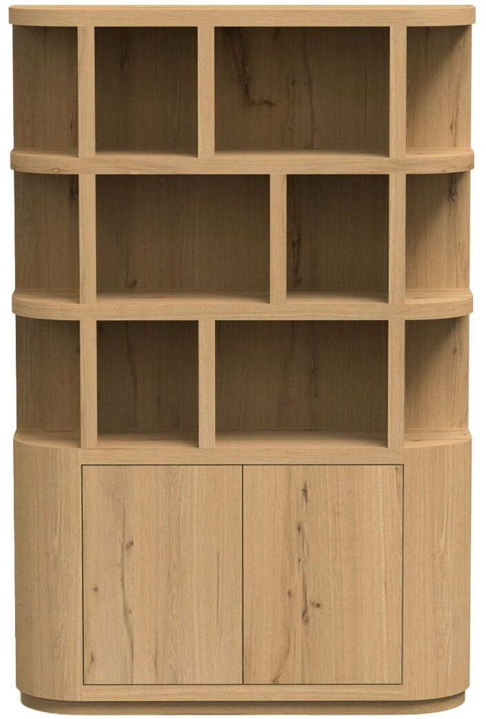 Livingfurn Boekenkast Novero 145cm - Eiken