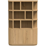 Livingfurn Boekenkast 'Novero' Eiken, 220 x 145cm, kleur Naturel