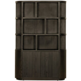 Livingfurn Boekenkast 'Novero' Eiken, 220 x 145cm, kleur Espresso