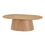 Livingfurn Ovale Salontafel 'Novero' Eiken, 120 x 70cm, kleur Naturel