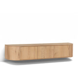 Livingfurn Zwevend TV-meubel 'Novero' Eiken, 180cm, kleur Naturel