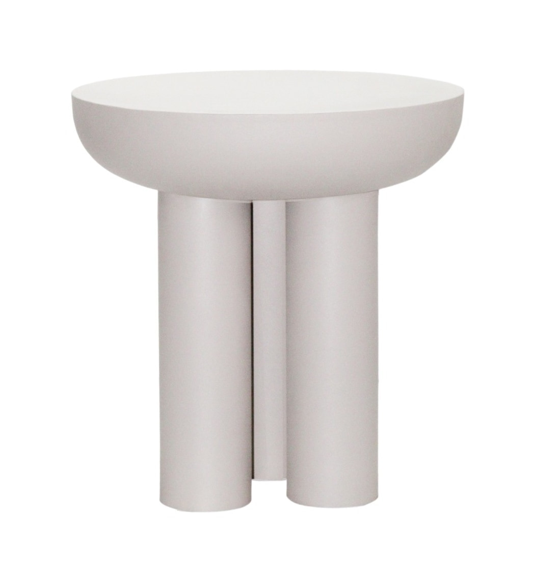Brix Ronde Bijzettafel Jez 43cm - Off White Sand