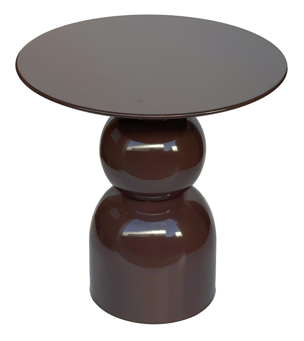 Brix Ronde Bijzettafel 'Wes' 50cm, kleur Roest