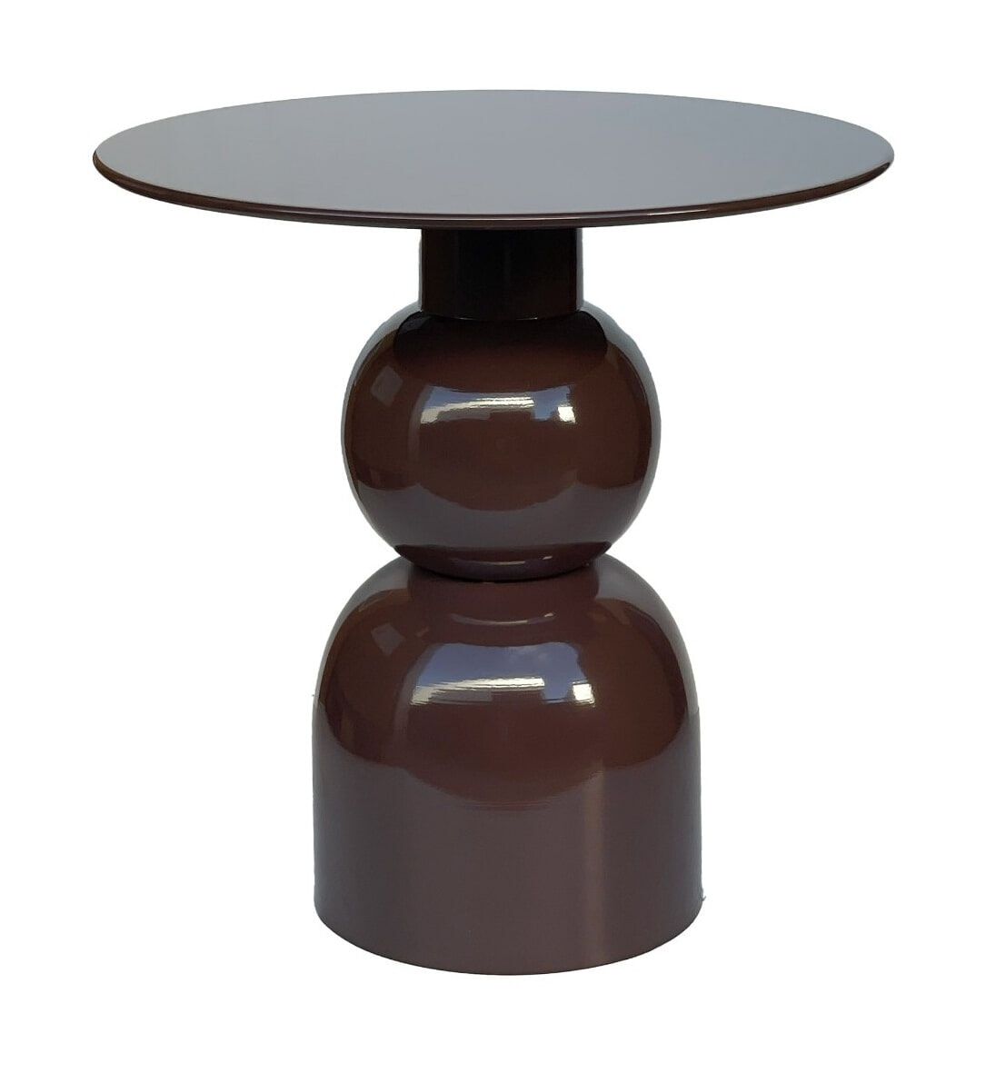 Brix Ronde Bijzettafel 'Wes' 50cm, kleur Roest