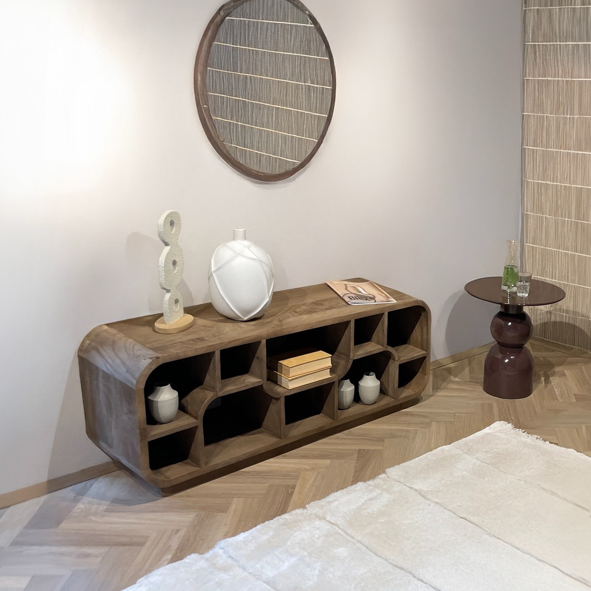 Brix TV-meubel Morgan Mangohout, 130cm - Almond