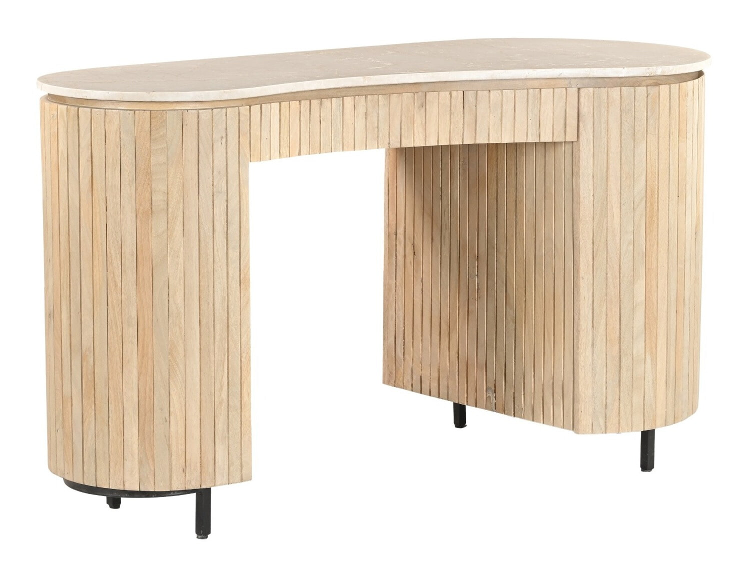 Brix Bureau Dexter Marmer en Mangohout - Naturel