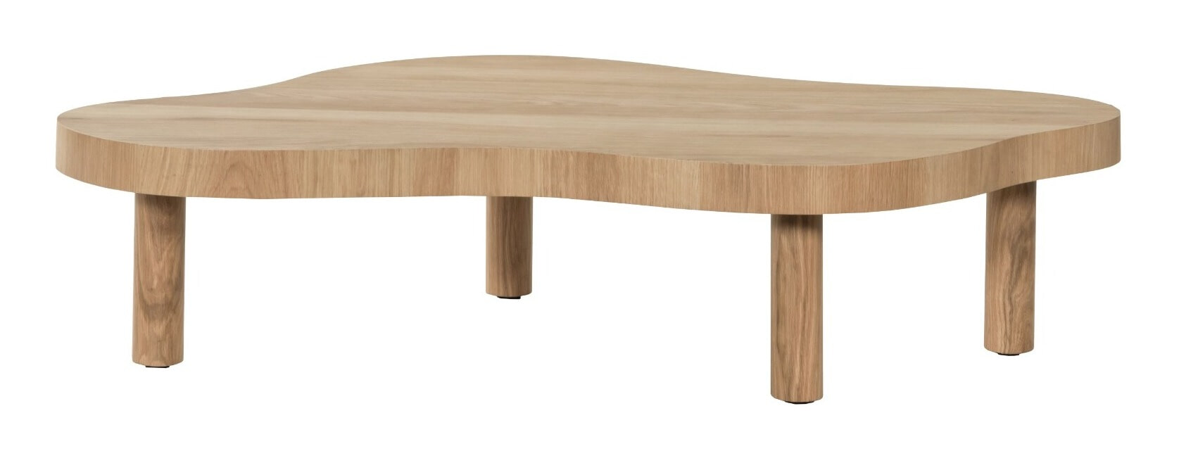 Livingfurn Organische Salontafel Tobago Eiken, 135 x 82cm - Naturel