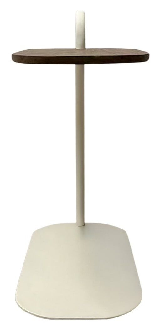 Brix Laptoptafel 'Amy' Mangohout en staal, kleur Beige/Bruin