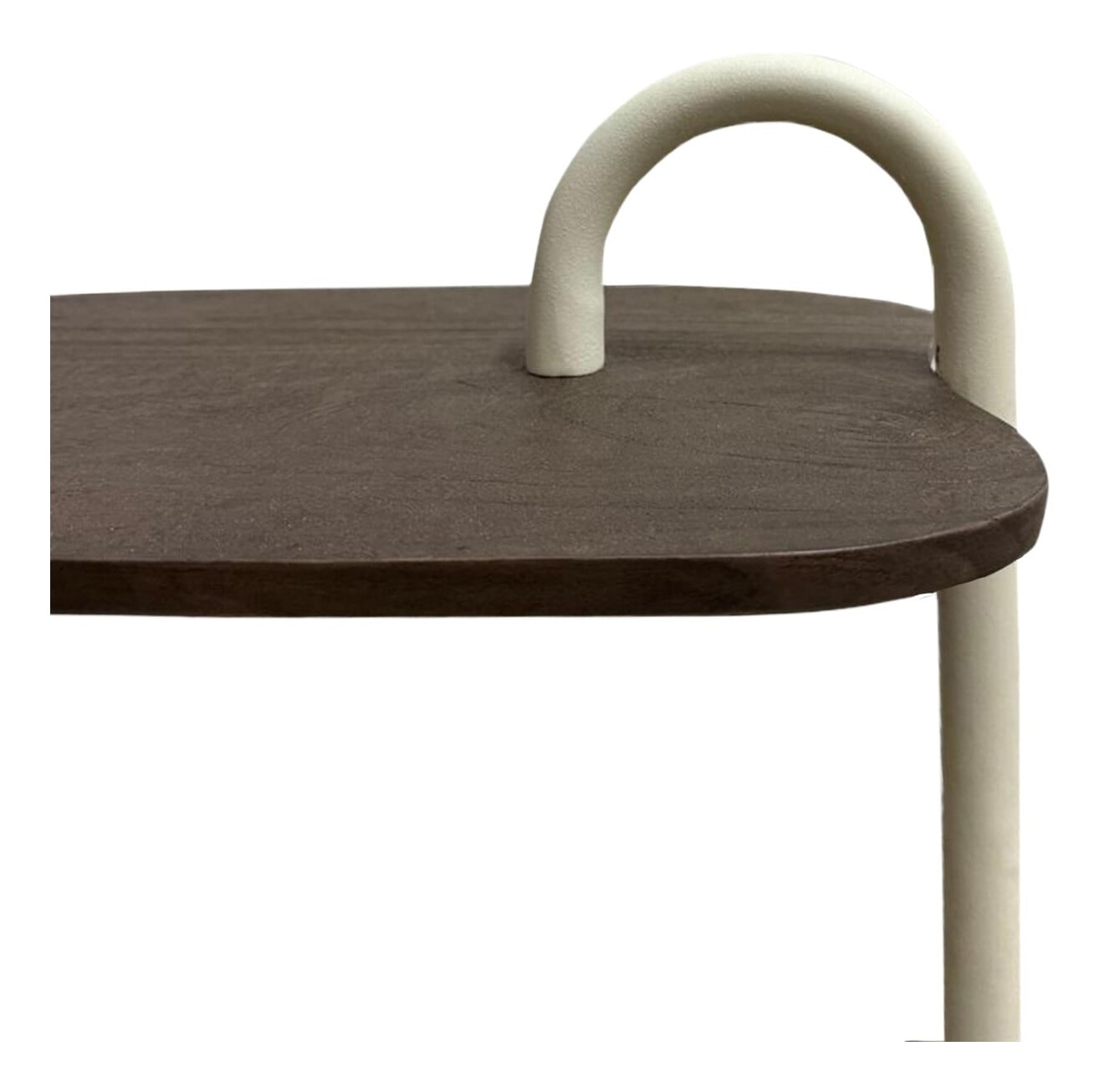 Brix Laptoptafel 'Amy' Mangohout en staal, kleur Beige/Bruin