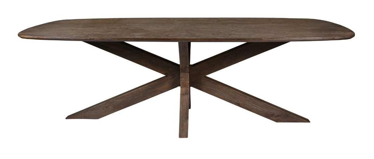 Sohome Deens Ovale Eettafel 'Lowen' Mangohout, 210 x 100cm