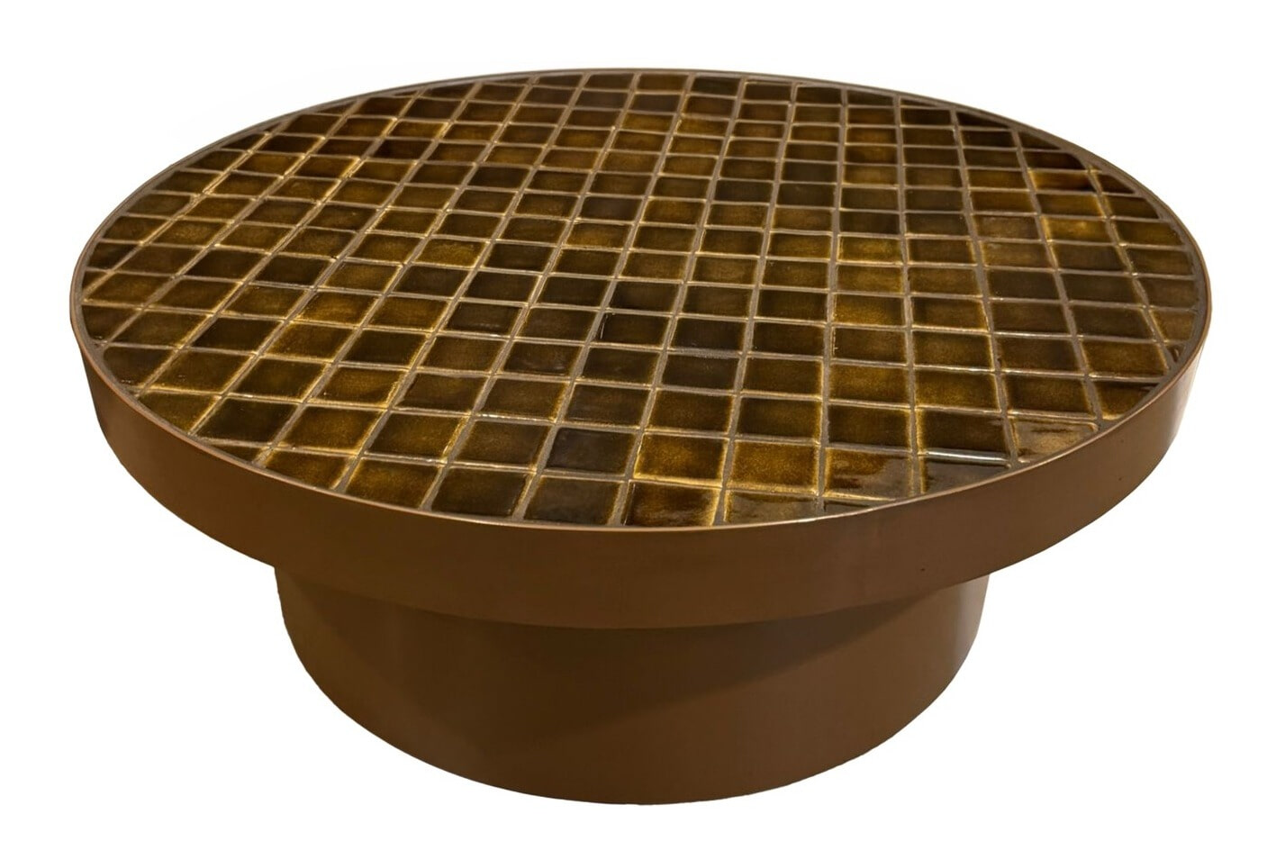 Brix Ronde Salontafel 'Tylo' Keramiek, 80cm, kleur Bruin