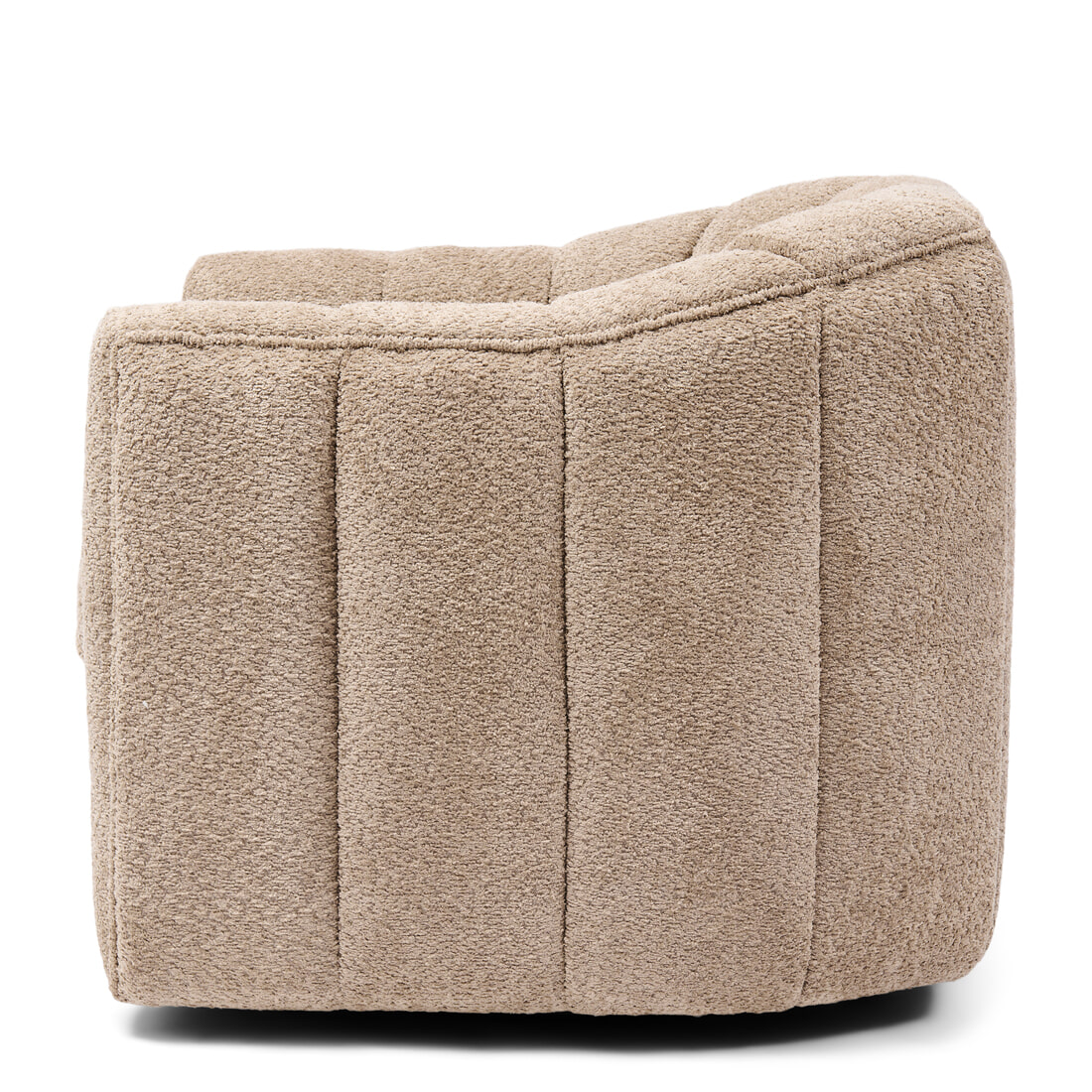 Rivièra Maison Draaifauteuil 'St. Lewis' Chenille, kleur Soft Walnut
