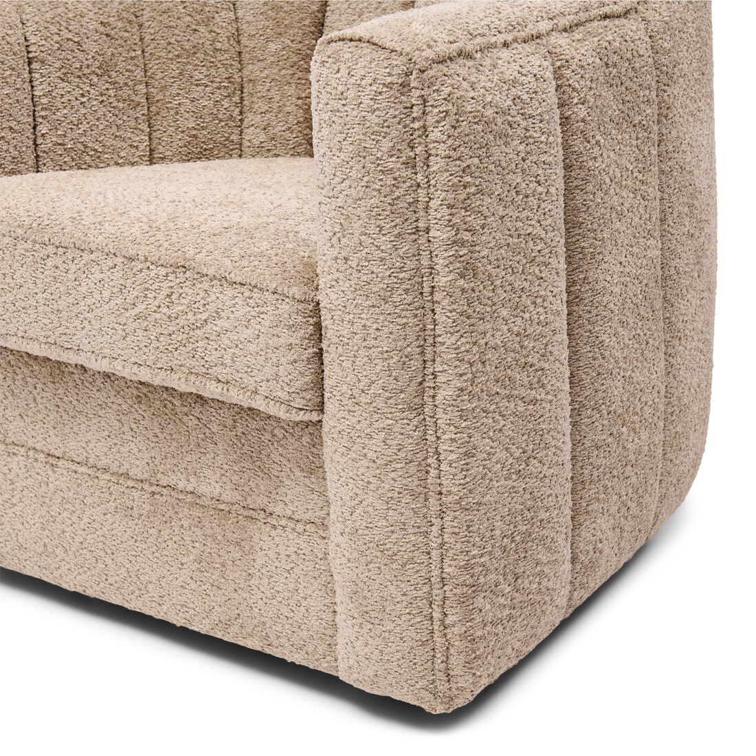 Rivièra Maison Draaifauteuil 'St. Lewis' Chenille, kleur Soft Walnut